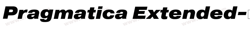 Pragmatica Extended字体转换